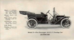 1911 Auburn Model Y Touring Car