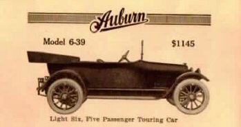 1917  Auburn Model 6-39 Touring Car