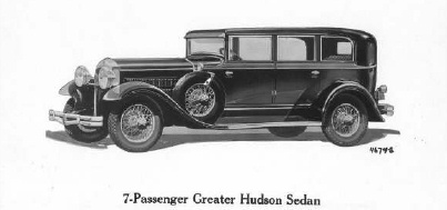 1929 Hudson Great 8 Series L 7 Pass Sedan