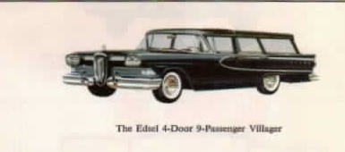 1958 Edsel 4-door, 9-Pass Villager