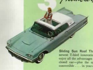 1960 Ford Thunderbird Sliding Sun Roof